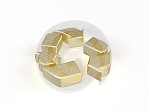 Gold recycle symbol