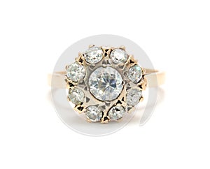 Gold Ring with Diamonds photo