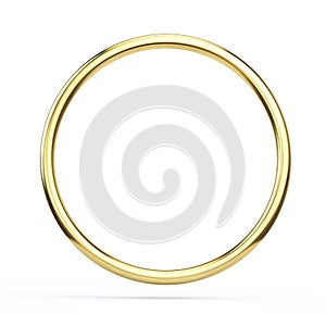 Gold ring isolated on white background