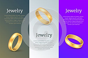 Gold ring vector wedding metal icon. Golden ring isolated fiancee one single jewelry icon