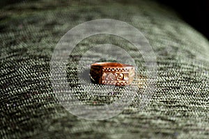 Gold ring for wedding and engagement