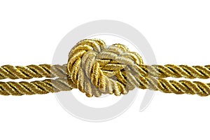 Gold rope knot