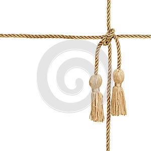 Gold rope with tassel