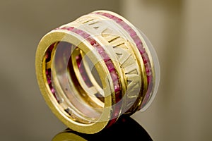 Gold and ruby ring