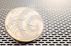 neo, on background of computer lattice