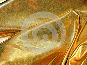 Gold satin material