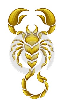 Gold scorpion