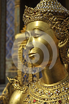 Gold Sculpture Flank Face Model Thailand