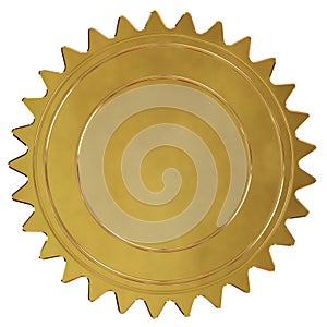 Gold Seal or medal