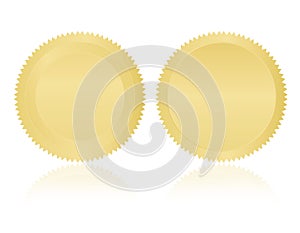 Gold seal /Stamp /Medal blank