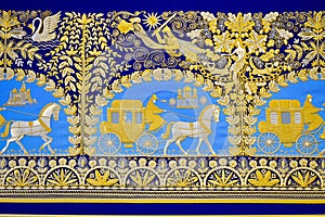 Gold sewing embroidery of Torzhok weavers