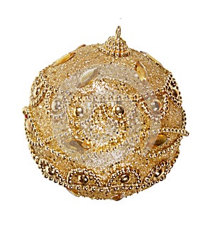 Gold shiny christmass ball