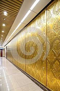 Gold shiny wall abstract texture