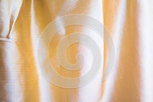 Gold silk fabric texture