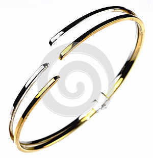 Gold and silver bangle photo