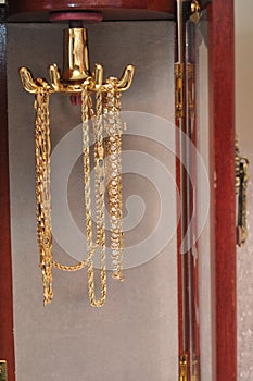 Gold and silver bracelets