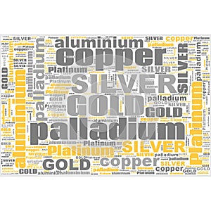 Gold Silver Copper Paladium Platinum Text Illustration Background Header