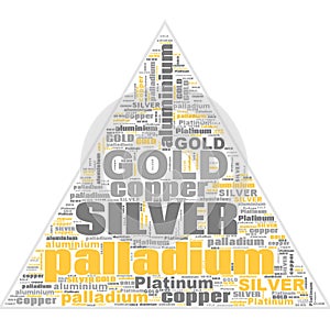 Gold Silver Copper Paladium Platinum Text Illustration Background Header