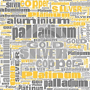 Gold Silver Copper Paladium Platinum Text Illustration Background Header