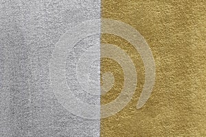 Gold and silver foil texture. Golden abstract background