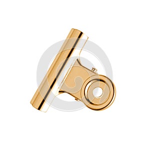 Gold and silver plated tie-clip