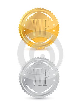 Gold and silver vip seals