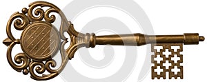 Gold Skeleton Key