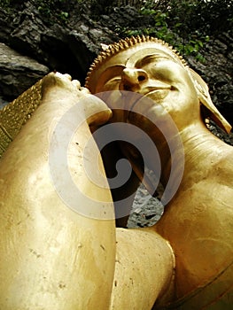 Gold Sleeping Buddha