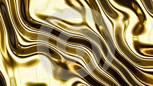 Gold smooth waves 3d