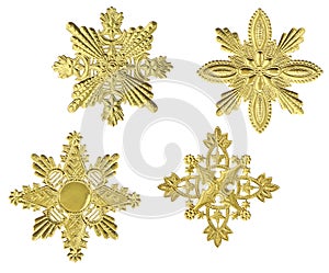 Gold Snowflakes