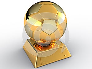 Gold soccer ball #1