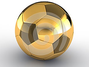 Gold soccer ball #4