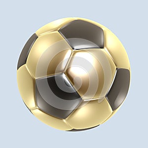 Gold soccer ball