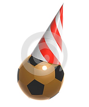 Gold soccer ball celebration icon