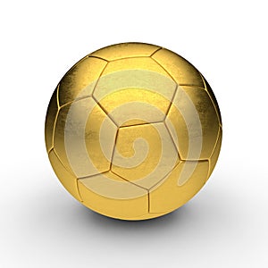 Gold soccer ball