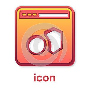 Gold Software, web developer programming code icon isolated on white background. Javascript computer script random parts