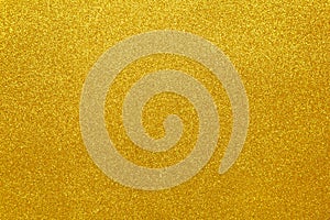 Gold sparkling festive background, close-up. Copy space for text. Horizontal. Celebration, holidays, sales, fashion concept,