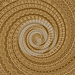 Gold spiral abstract background and swirl wallpaper,  golden