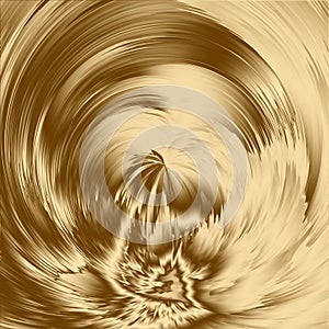 Gold spiral abstract background and swirl wallpaper, twirl decorative