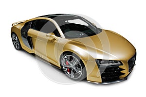 Audi R8 Sports Car on white photo