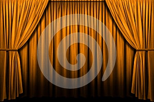 Gold Stage Curtain