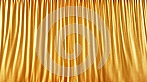 Gold stage satin curtain abstract background