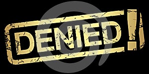 gold stamp DENIED