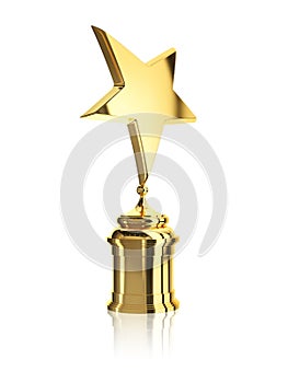 Gold star award