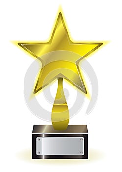 Gold star award