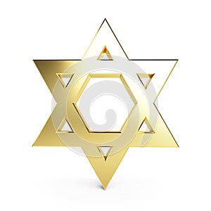 Gold star of David