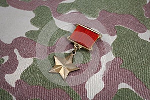 The Gold Star medal is a special insignia that identifies recipients of the title 