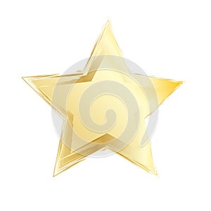 Gold star. Vector design element