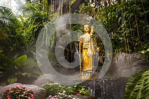 Gold statue of a Buddha in Thailand.