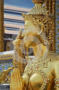 Gold statue in grand palace